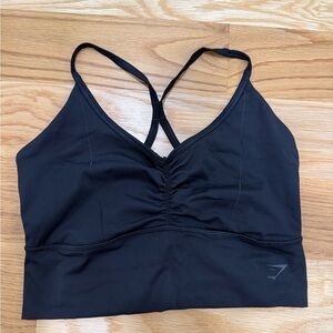 Gymshark Black Cross-Back Sports Bra